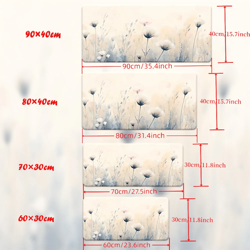 Premium Japanese-Inspired Mouse Pad - Waterproof, Non-Slip Rubber Base Desk Mat for Gamers & Office Use