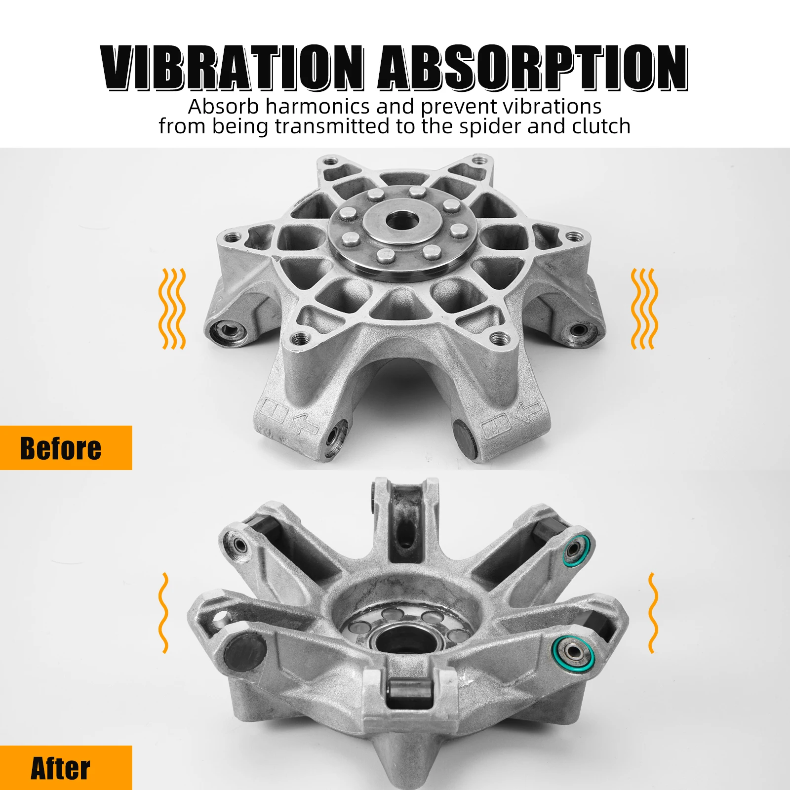 NICECNC UTV X3 Primary Clutch Damper O Ring For Can-Am Maverick X3 Max R 4x4 DS Turbo DPS Drive Clutch Button O-Ring Kit