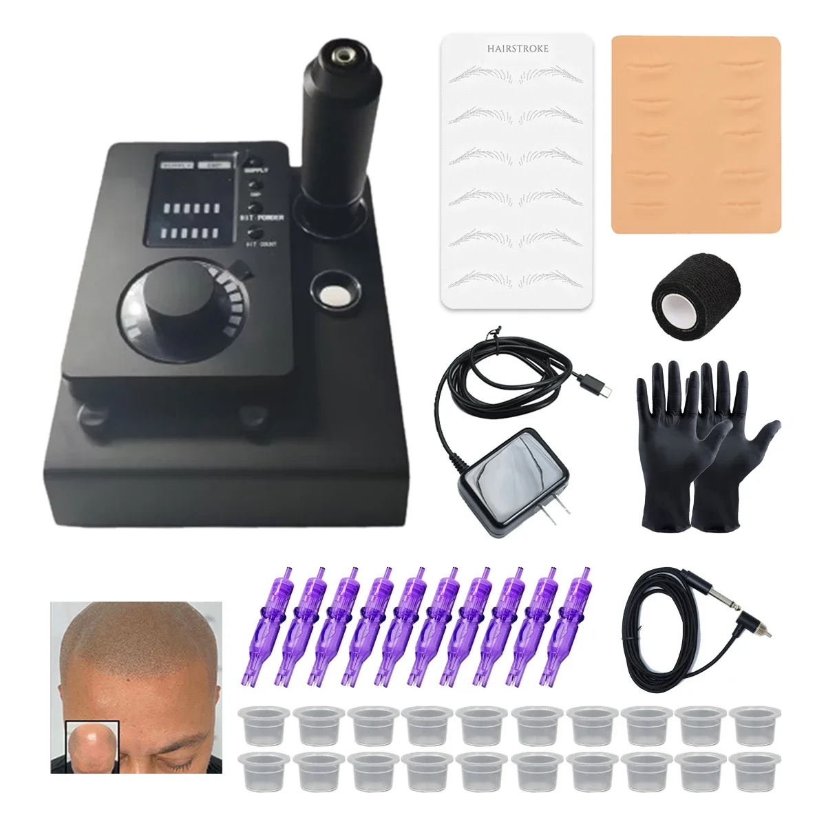 

YD Microblading Makeup SMP Scalp Micropigmentation Professional Permanent Makeup Tattoo Machine Pen Supply Kit for Tattoo Artist