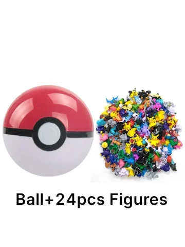 Pokemon 7cm Pokeball with Figures Action Anime Figures Cute Model Toy Collection Anime Kids Doll for Christmas Gifts
