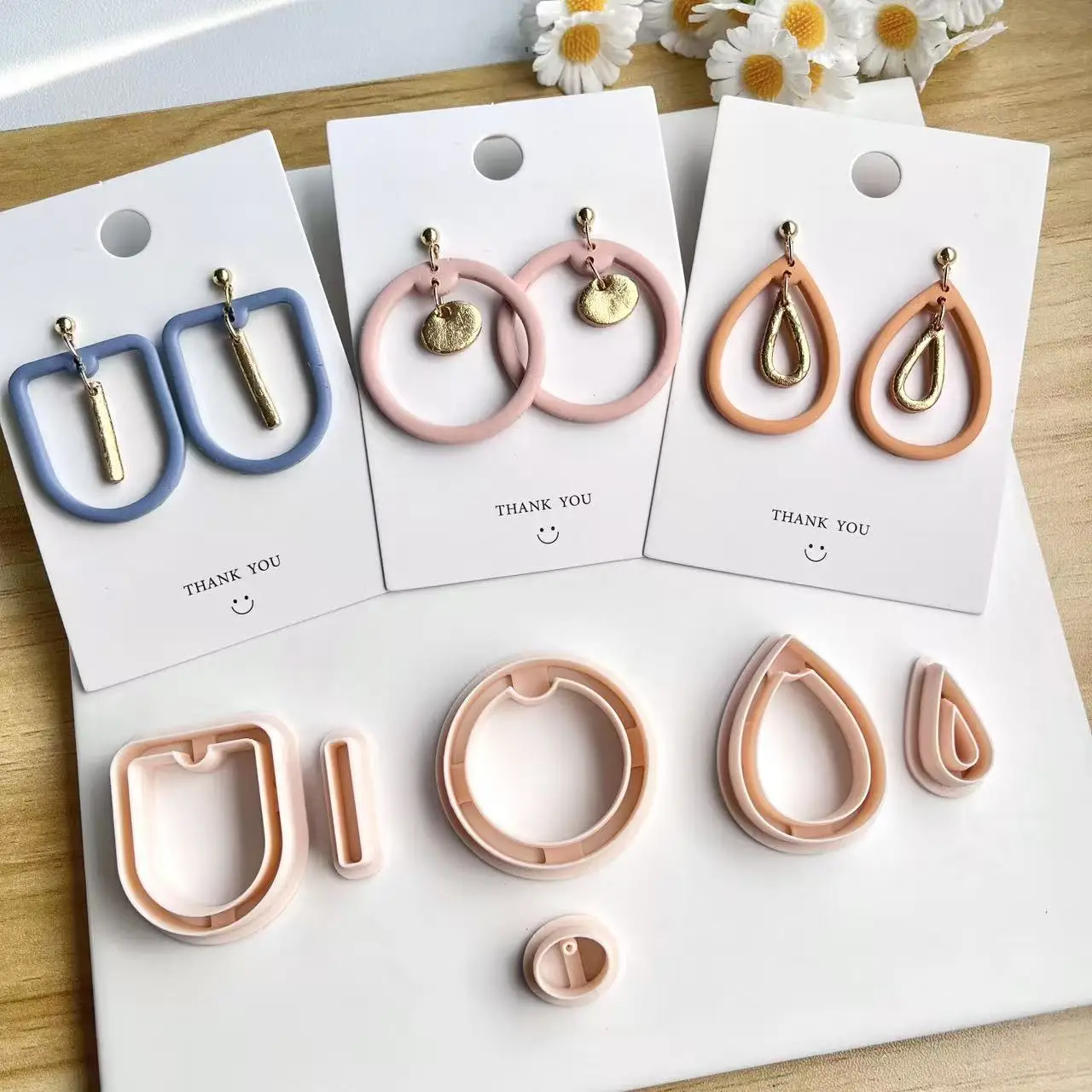 NO DRILL Organic Dangle Clay Cutter Set | Trending Cutters | Boho | Earring Cutters | Abstract Shape | Geometric | Fall | Autumn