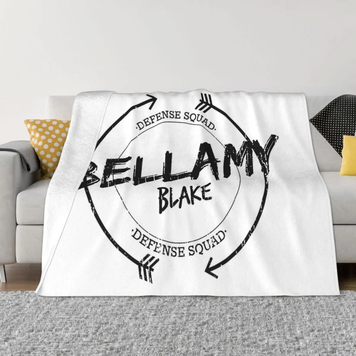 Bellamy Blake Ultra-Soft Micro Fleece Blanket Black Flannel Blanket