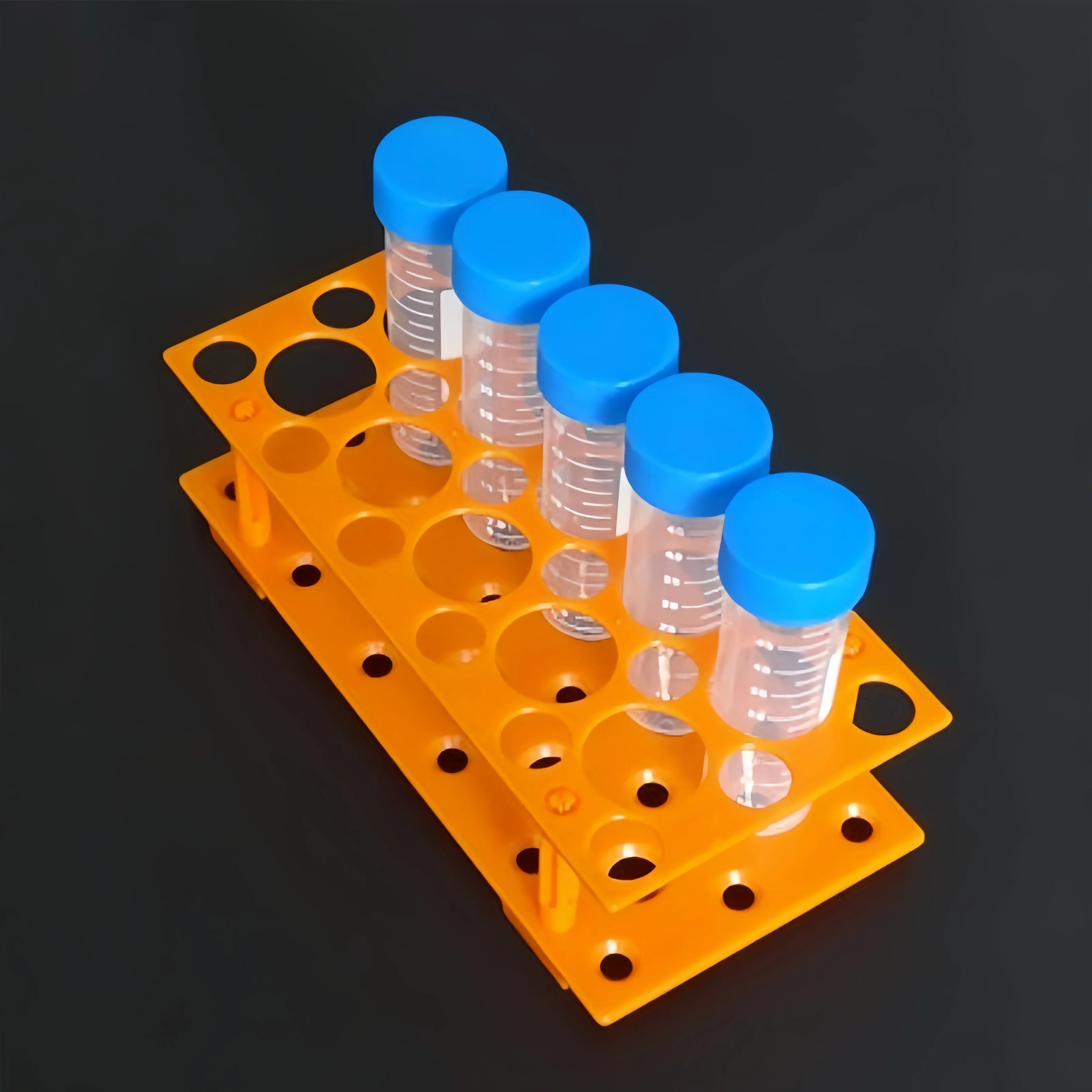 

2 шт. держателей для центрифужных пробирок двойного назначения (10/15/50 мл), пластиковые, разборные, для пробирок 16 мм/30 мм