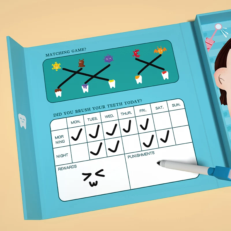 Children Doctor Toys Set Wooden Simulation Dentist Pretend Toy for Kids Early Education Tooth Role-playing Dental Medical Doctor