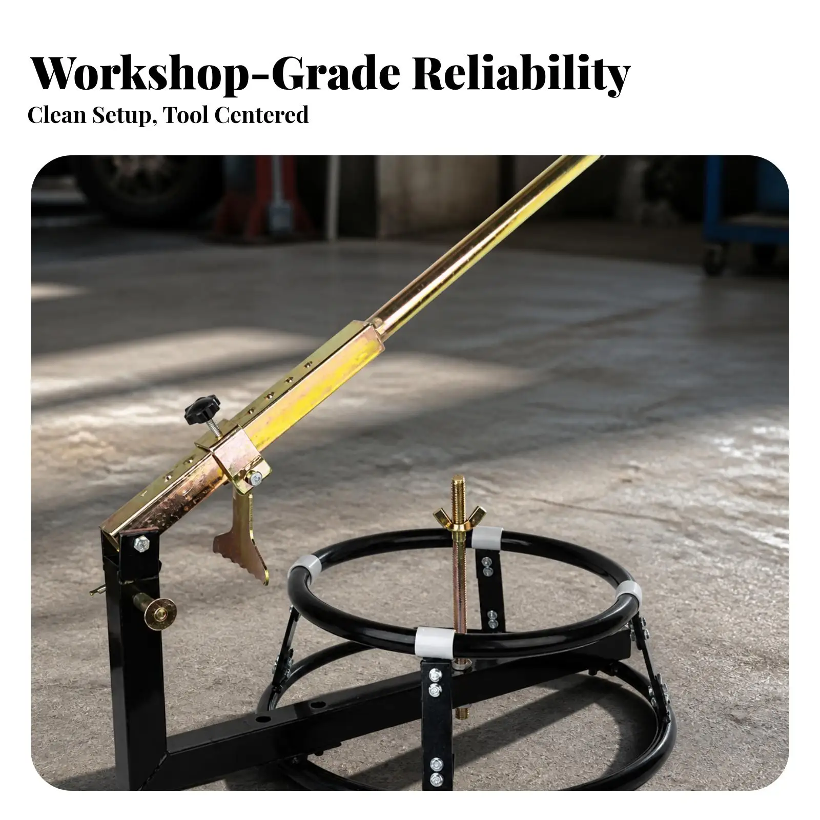 Steel Tire Removal Tool Motorcycle Wheel Bead Breaker with Long Lever Handle