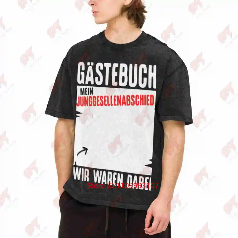 Groom Guest Book JGA Stag Night Wedding Vintage Washed Tee Pure Cotton T-Shirt