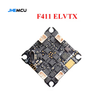 JHEMCU F411 ELVTX Flight Controller with 5V BEC ELRS Receiver IMU ICM42688-P 25.5x25.5mm for Betaflight RC Drone FPV Racing