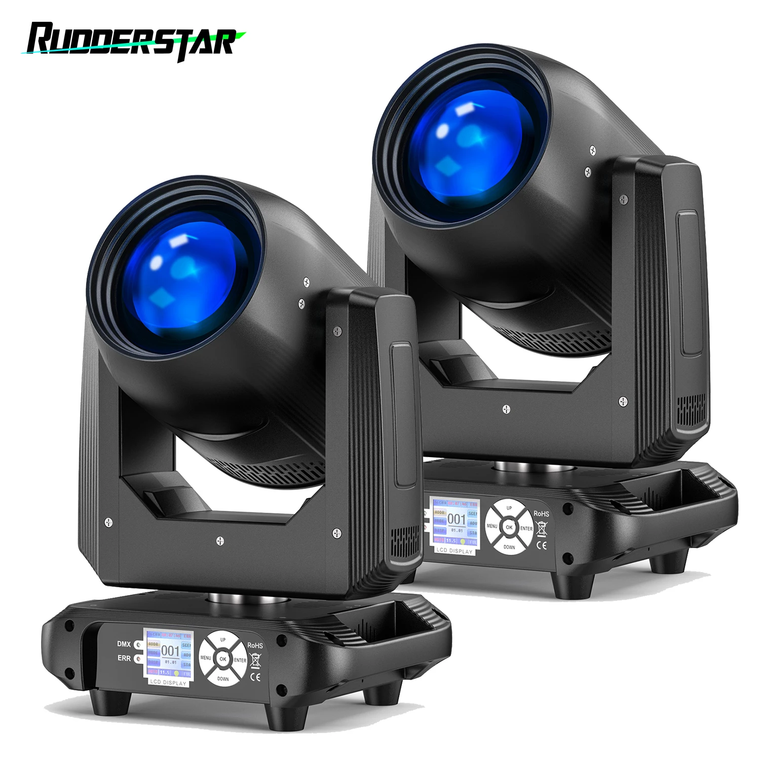 

2PCS 150W Beam Moving Head Light Rainbow Effect Stage Lighting Projector for Party Concert Wedding Theater Live Show Bar Club