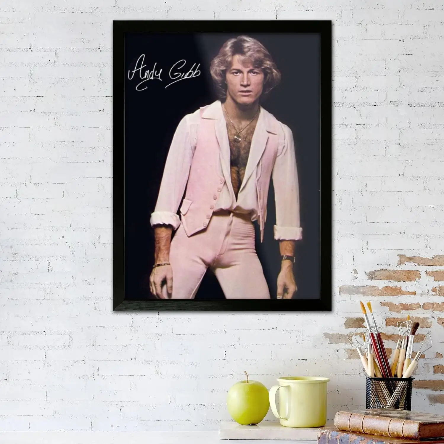 Andy Gibb Canvas Art Poster, Wall Art, Picture Print, Modern Family, Bedroom Decor, Posters,Decorative painting