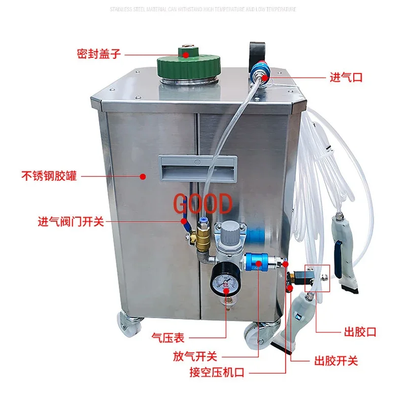 Glue White Latex Automatic Spreading Machine Three-Head Large Capacity Paper Shoe Factory