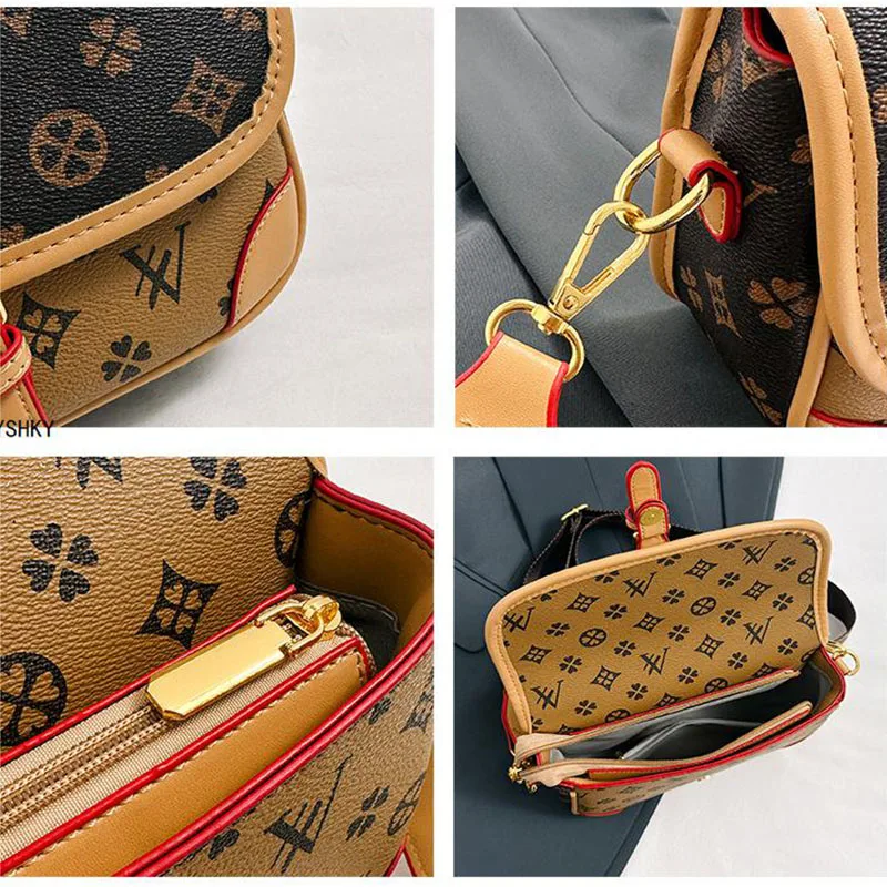 Bolso de hombro de cuero suave para mujer, Cartera de diseñador de lujo, de gran capacidad, de marca, 2024