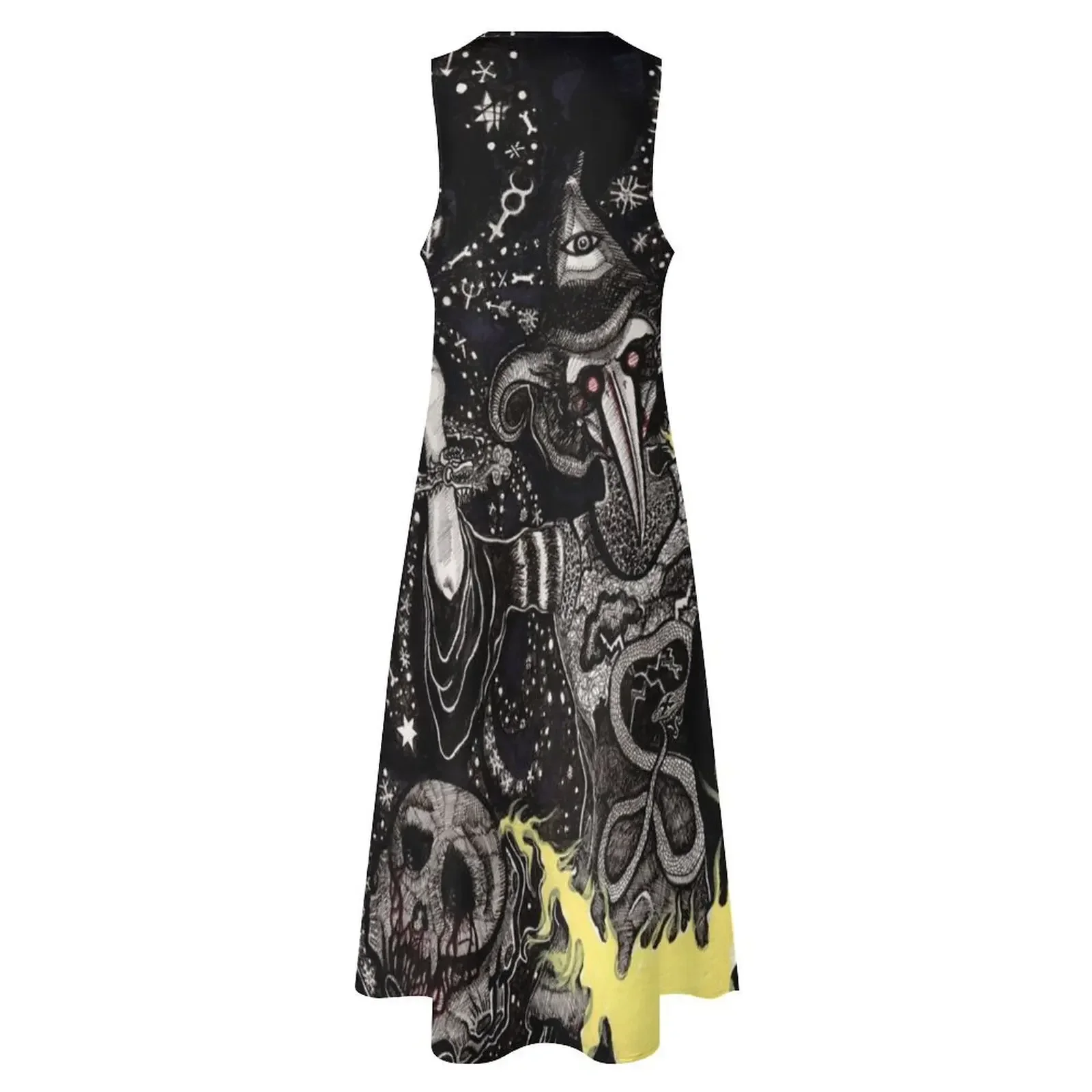 فستان طويل من The Deluge of Plague and Stardust فستان نسائي طويل فساتين أنيقة مقاسات كبيرة فستان سهرة نسائي فساتين الحفلات