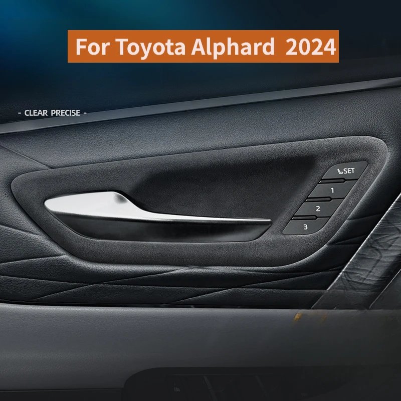 For Toyota Alphard 2024 Top Suede Interior Doors, Bowl Shaped Panels, And Car Interiors