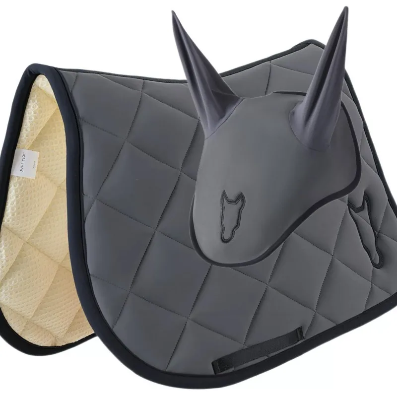 Horseback Riding Sweat Pad Ear Muffs Set Multicolor Options Sweat Saddle Pad Equestrian Competition Equestrian Training
