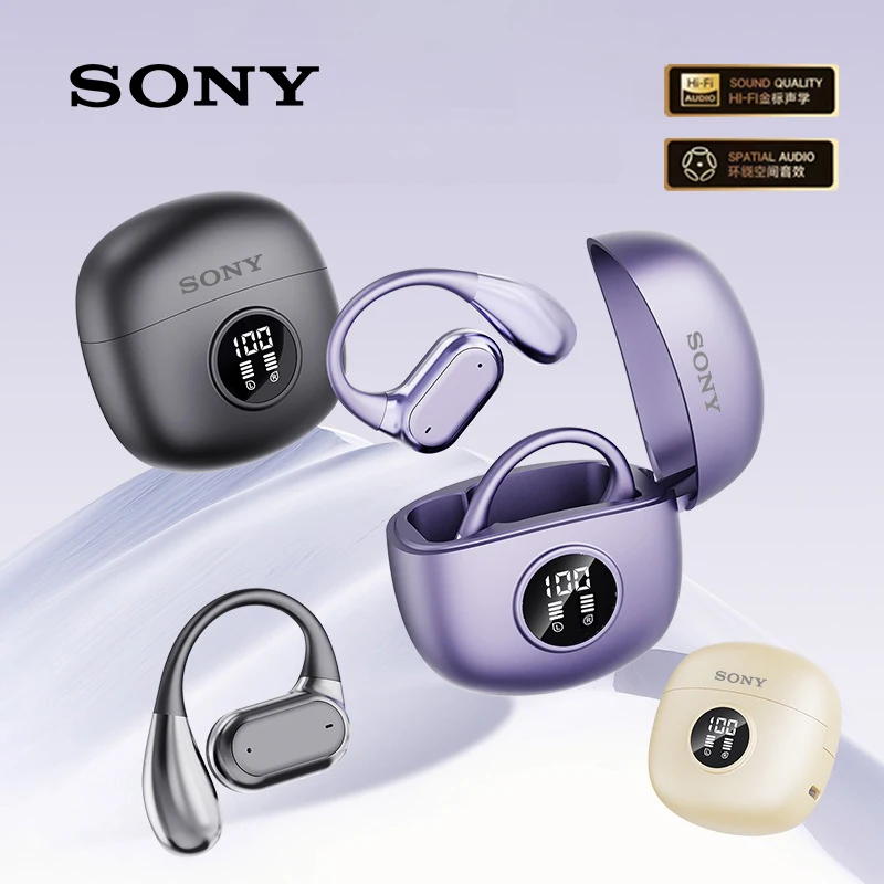 

Original Sony Q17 Pro Wireless Bluetooth Headphones, Sports Open-Back headset, Ear-Hook Style, Hi-Fi Music HD Call Mic Earphone