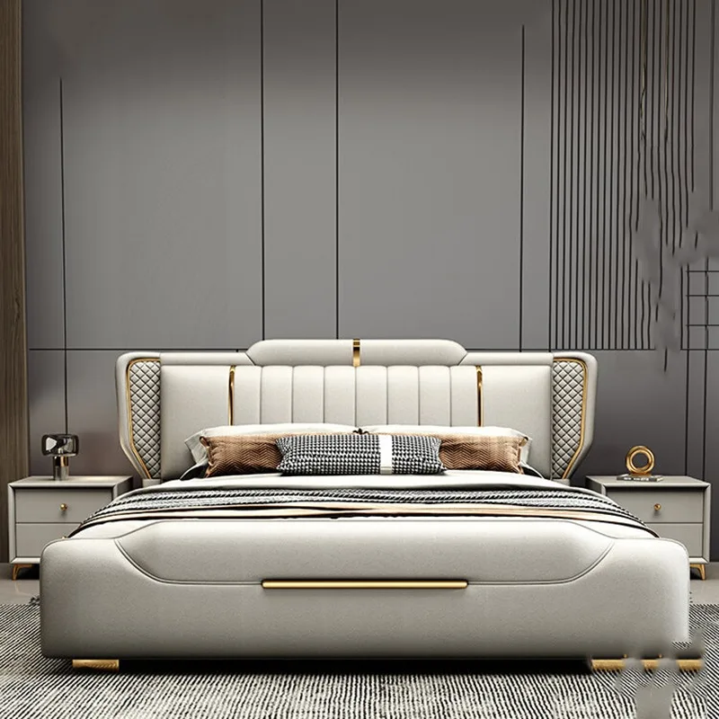 Princess Craft Bed Bedroom Beauty Japanese Safe Trendy Unique Salon Postmodern Creative Bed Individual Muebles Hotel Furniture