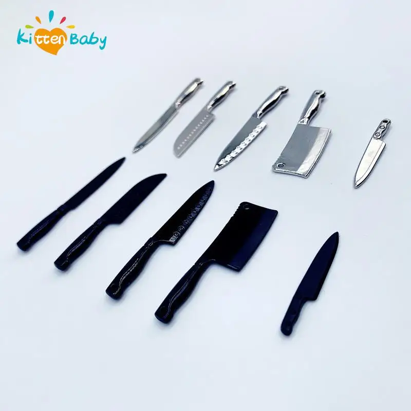 1 Set Doll House Mini Kitchen Knife Cooking Utensils Model for Dollhouse Kitchen Furniture Decoration Accessories Toy