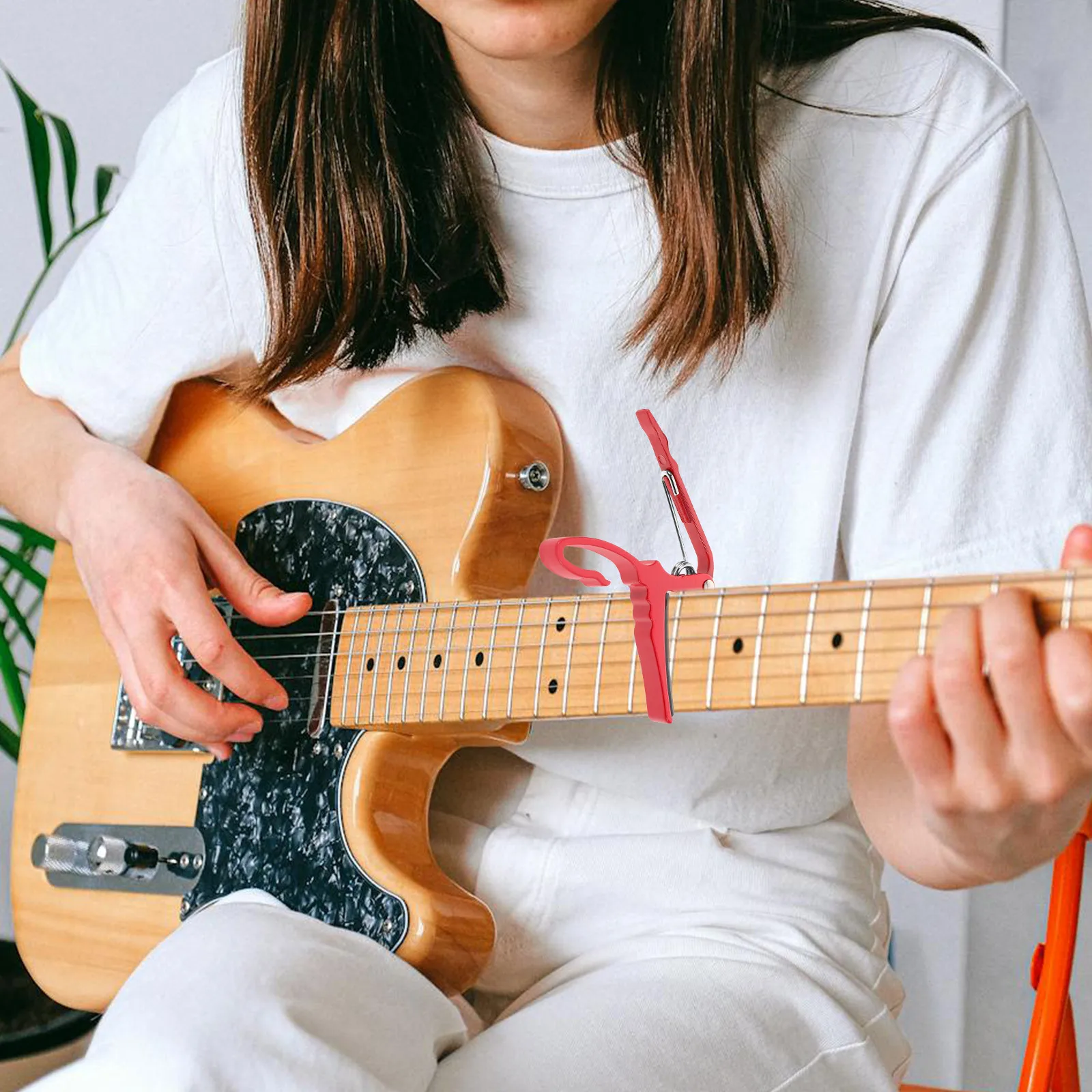 

Adjustable Guitar Capo Heavy Duty Metal Alloy Strong Grip for Acoustic Electric Guitar Tuning Clip Universal Folk