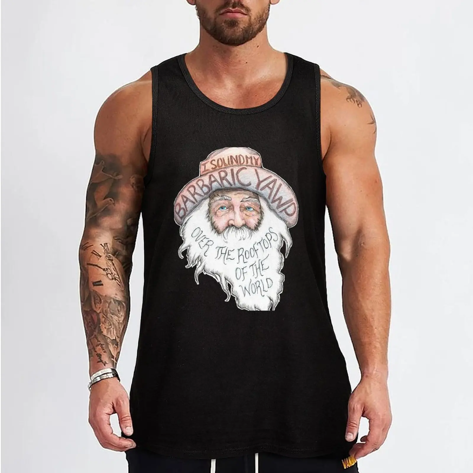 Walt Whitman - Yawp! Tank Top Men's clothing sleeveless shirts