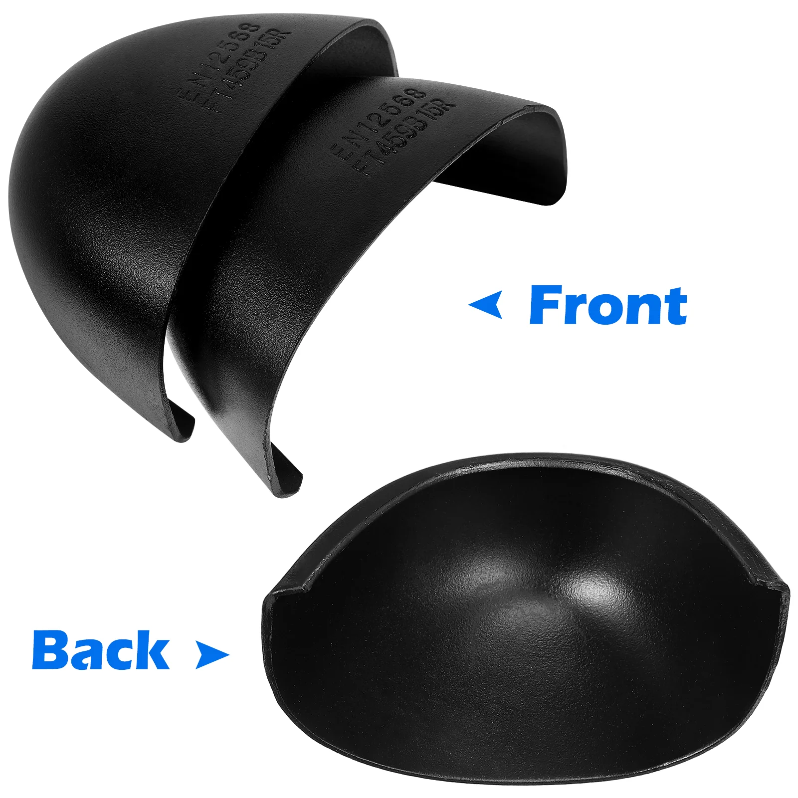 Steel Toe Inserts for Shoes Caps and Protectors Black Iron Men's Athletic