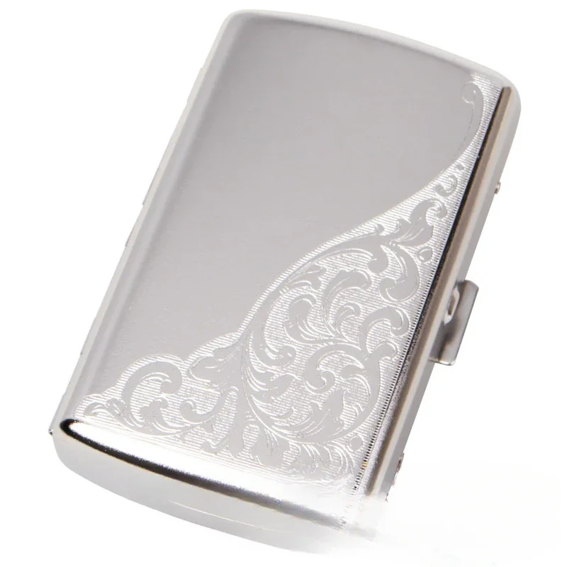 Aluminum Alloy Cigars Cigarete Case Portable Pocket Box Holder for 20 Sticks Storage Container Gift Smoking Accessories Random