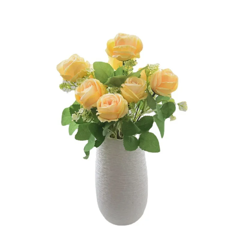 

Камелия Роза Искусственные цветы Скандинавский шелковый букет пионов Романтическая свадьба Свадебные ручные цветы Эстетический домашний декор