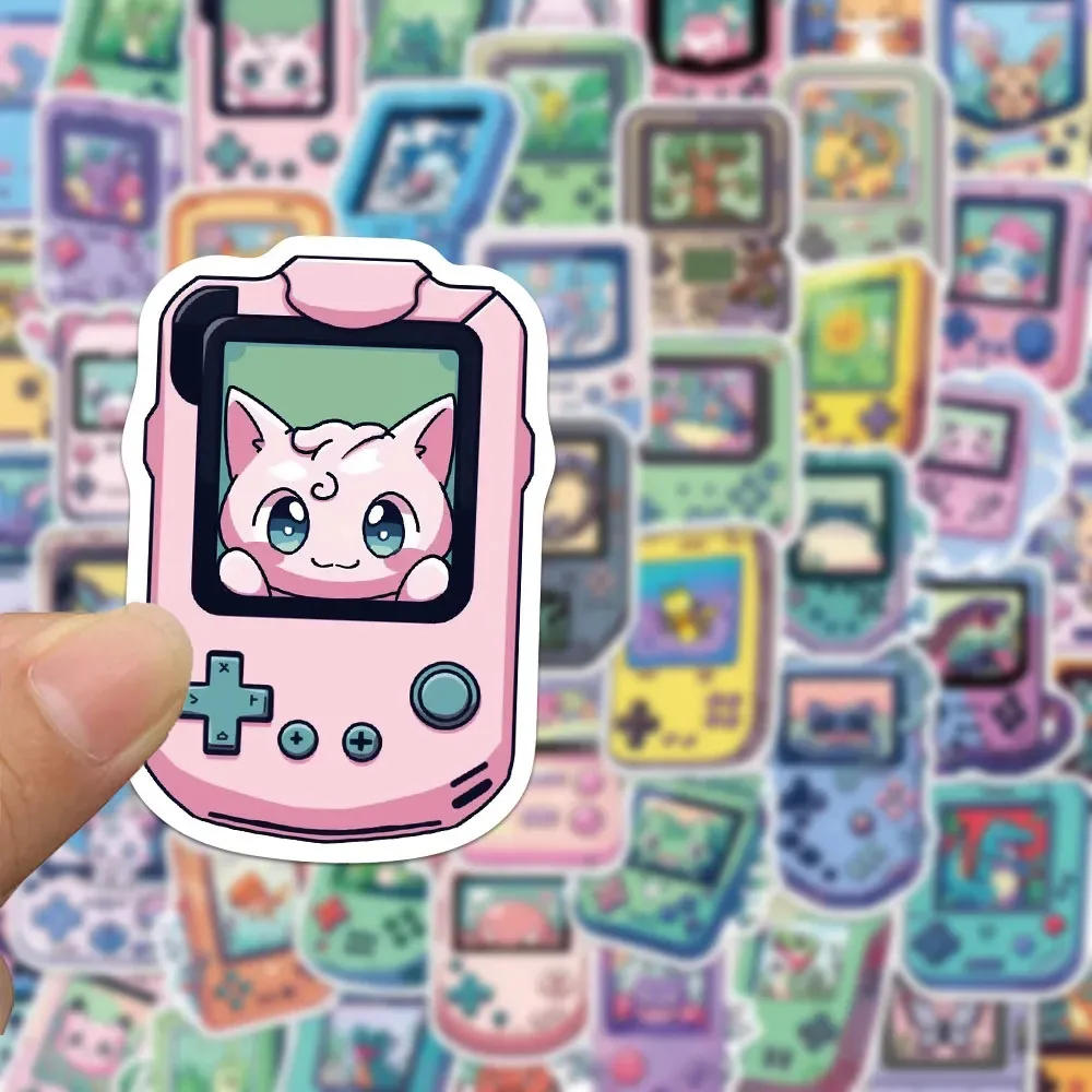 10/30/50pcs Funny Pokemon Anime Game Console Stickers Cute Cartoon Creative Decals Laptop Water Bottle Phone Pikachu Sticker Toy