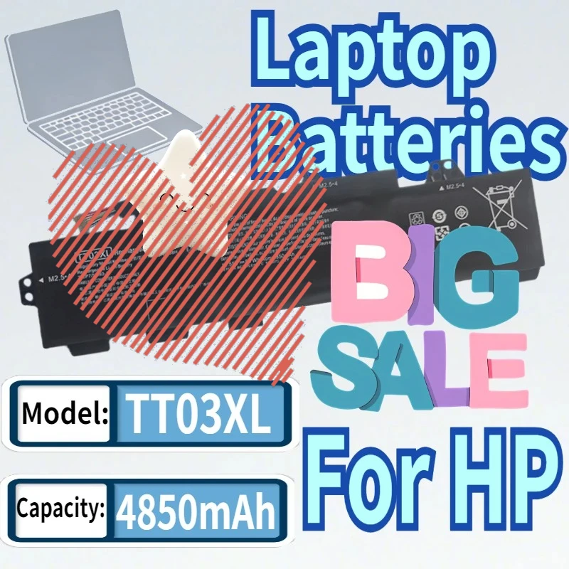 

11.55V 4850mAh TT03XL Laptop Battery For HP EliteBook 850 G5 G6 ZBook 15U HSTNN-UB7T HSTNN-LB8H DB8K 932824-2C1 933322-855
