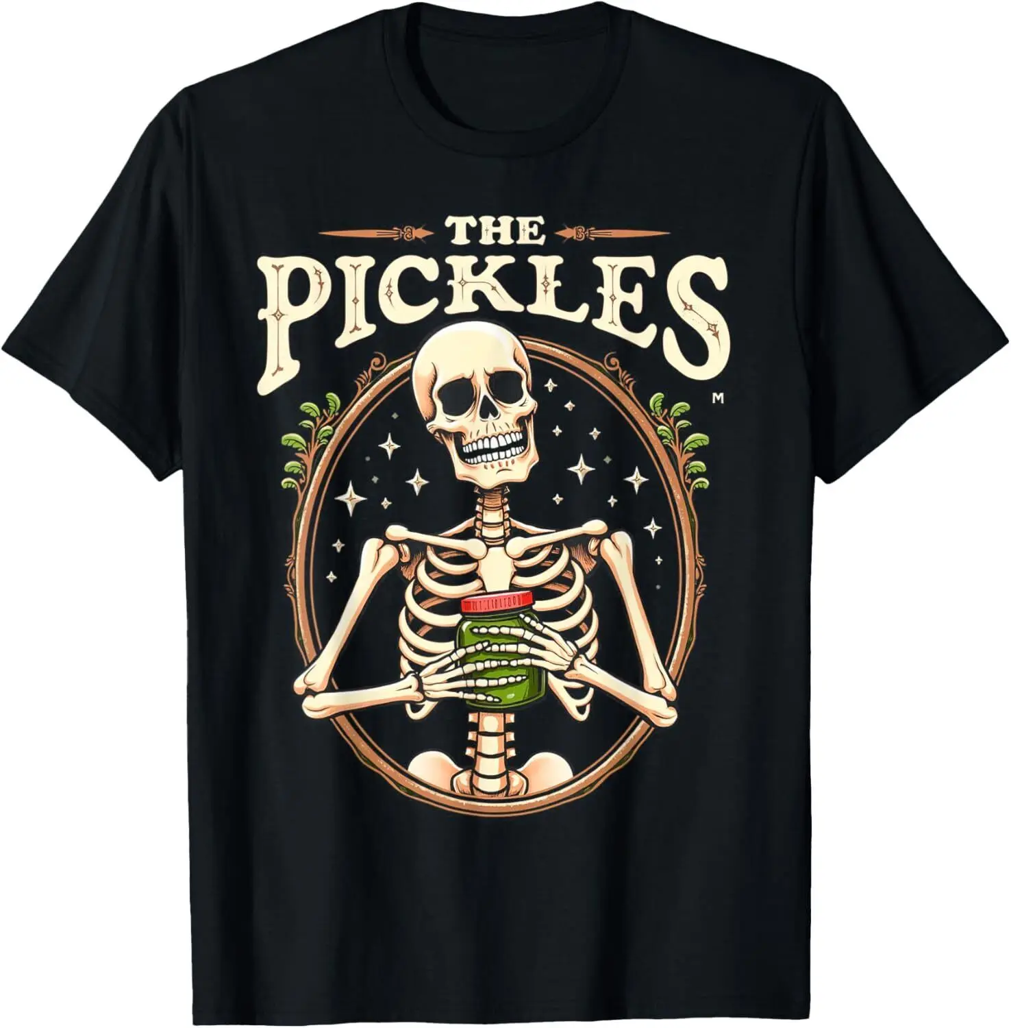 The Pickles Skeleton Tarot Card Halloween Spooky T-Shirt