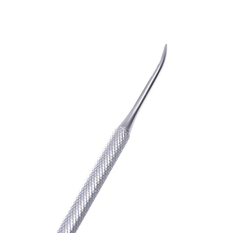 جديد 1 قطعة ملف باديكير مزدوج الأطراف حافة من الساتان رافع أظافر أصابع القدم #4