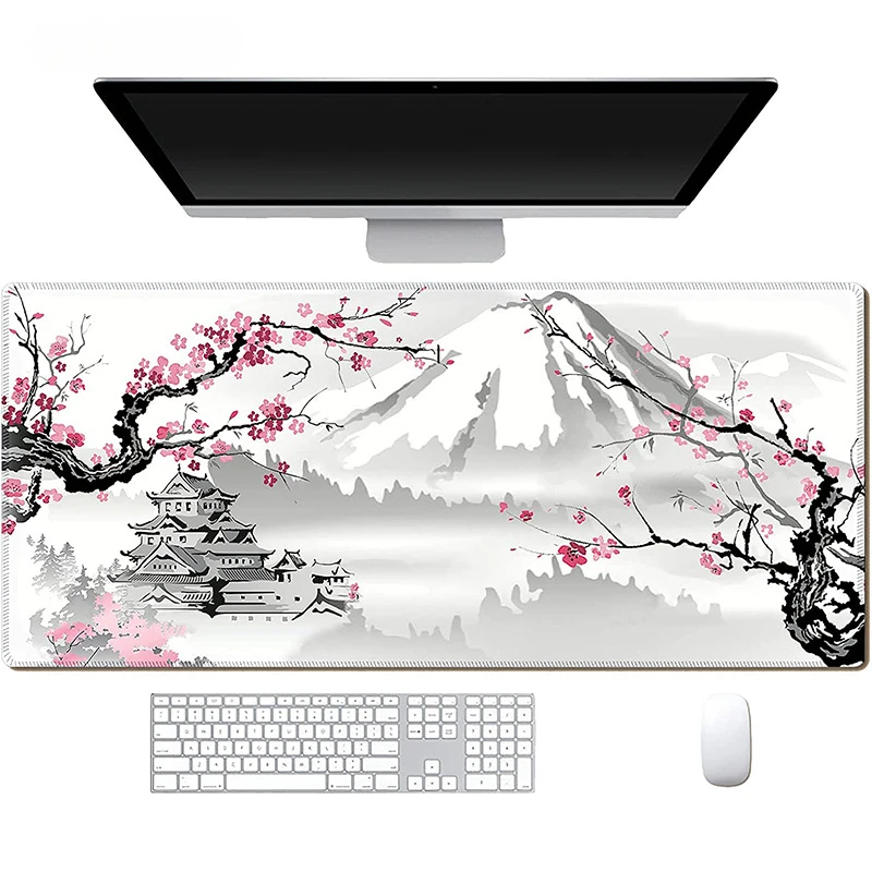 

XXL Sakura японский коврик для мыши для дома новые коврики для мыши высокой четкости коврик для клавиатуры нескользящий офисный коврик для ноутбука Настольный коврик