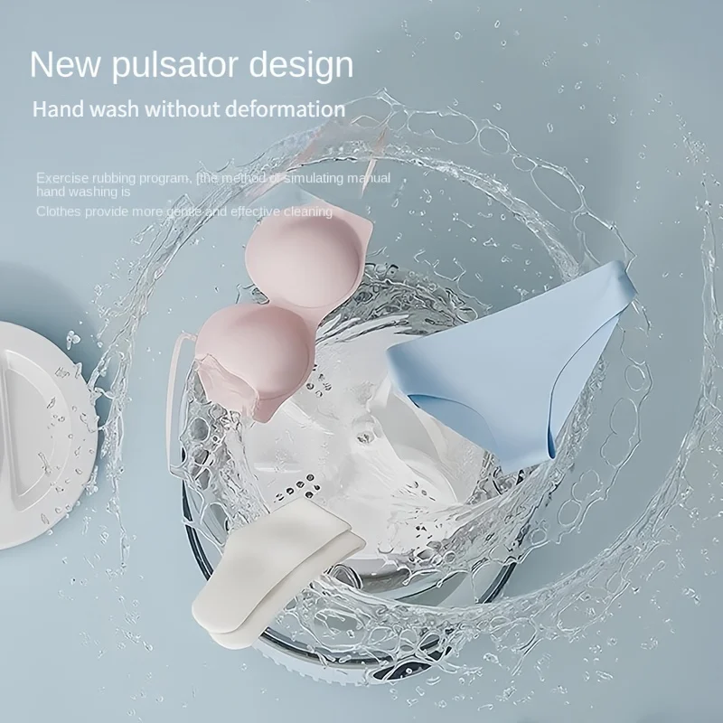 2L Mini Portable Washing Machine Wireless Rechargeable 2000mAh Small Automatic Washer for Underwear Socks Baby Clothes