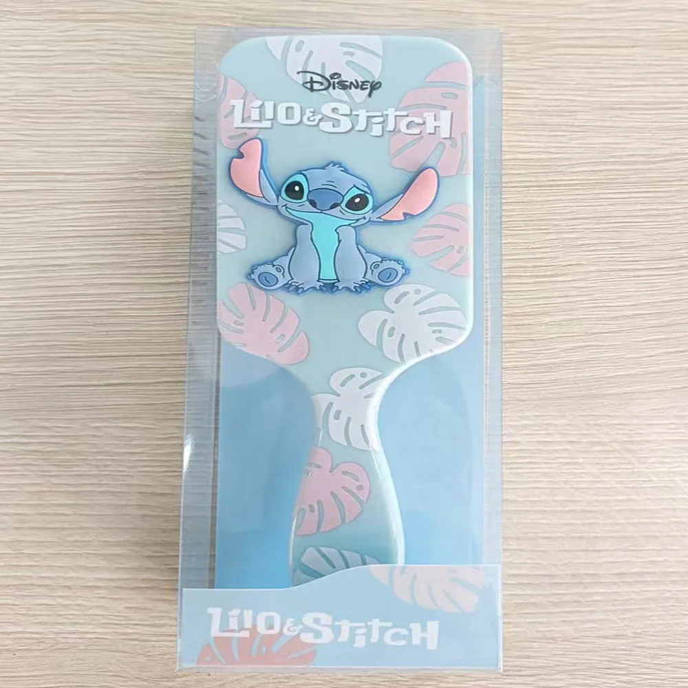 Disney Minnie Air Cushion Massage Combs Stitch Cartoon Anime Figures Girls Comb Hair Brush Hairdressing Tool Women Charm Gift