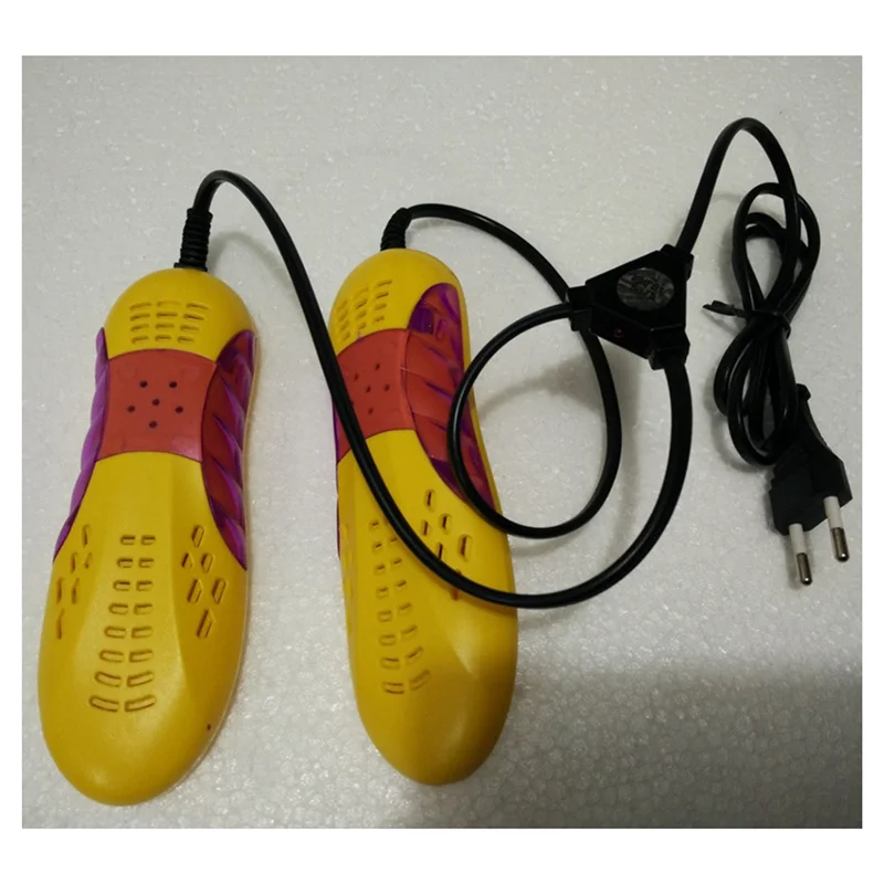 Race Car Shape Shoe Dryer Foot Protector Boot Odor Deodorant Dehumidify Device with Voilet Light Heater 18W (A) EU Plug-LITE