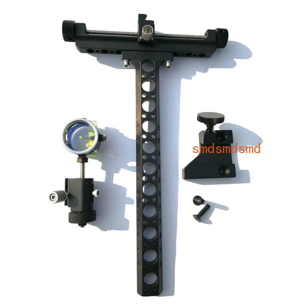 4X Magnifying Bow Sight Scope Horizontal Vertical Adjust 1 Pin 0.059