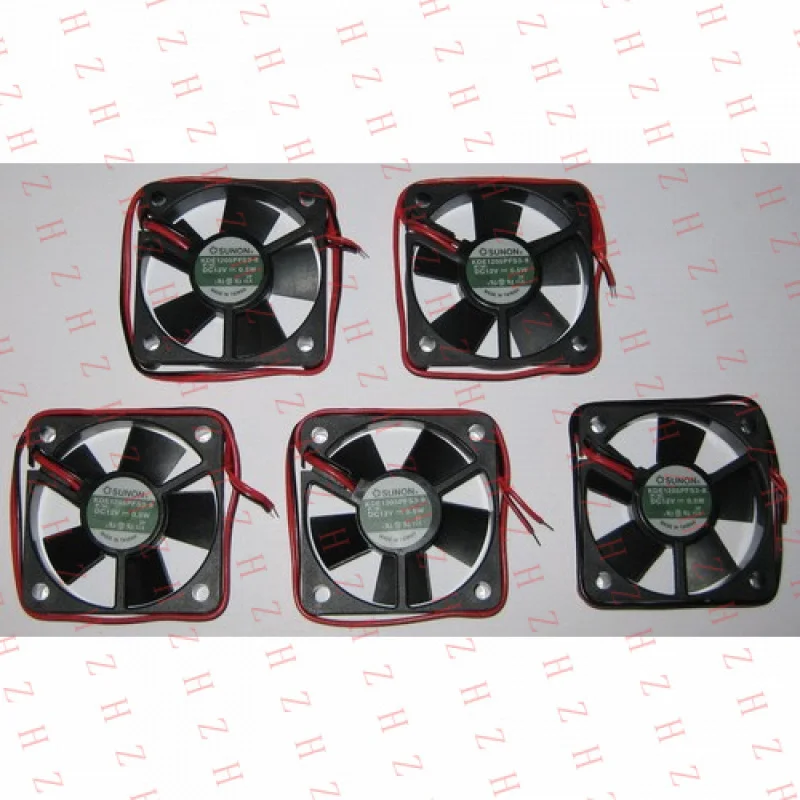 P+ 5pcs for Sunon 50mm 21dB Quiet Cooling KDE Fan 12VDC 7CFM 0.5W KDE1205 PFS3-8