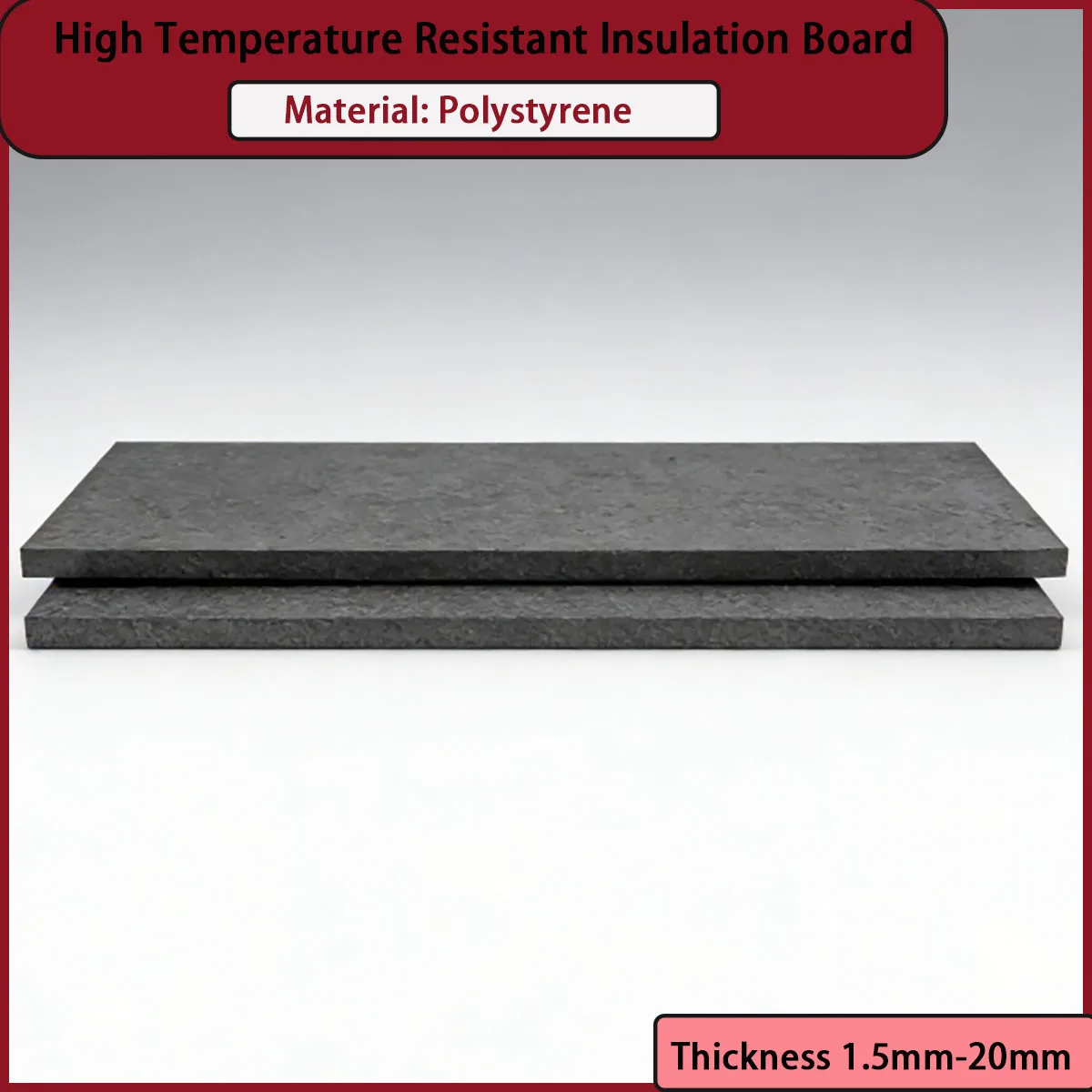 

High temperature insulation board with a thickness of 1.5mm-20mm is used for building exterior walls and pipeline insulation,etc