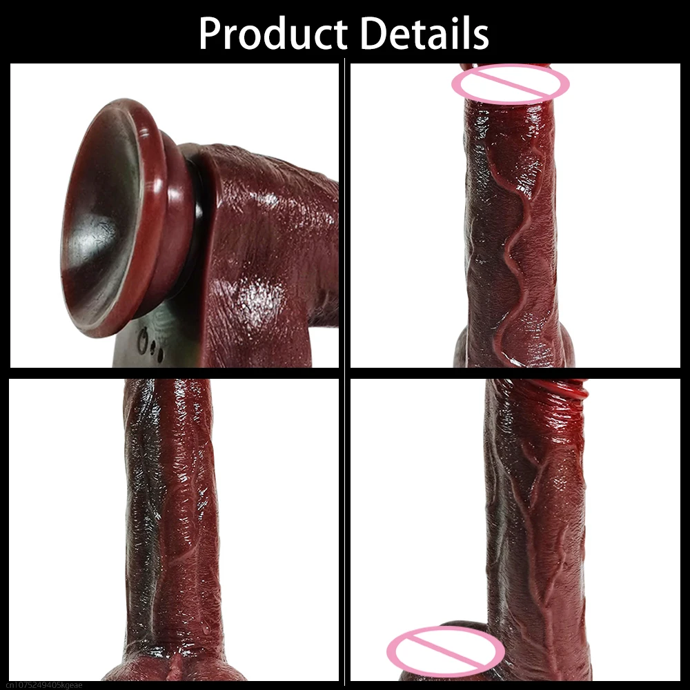 Large Suction Cup Dildo Telescopic Dildo Full Size Realistic Vibrator Rubber Penis Real Toys For Adults Sex Toys For Women