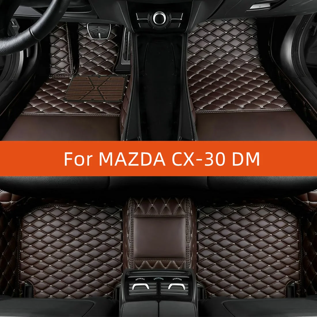 

Custom Leather Car Floor Mat For MAZDA CX-30 DM 2020 2021 2022 2023 2024 2025 2026 2027 Car Mat Interior Accessories