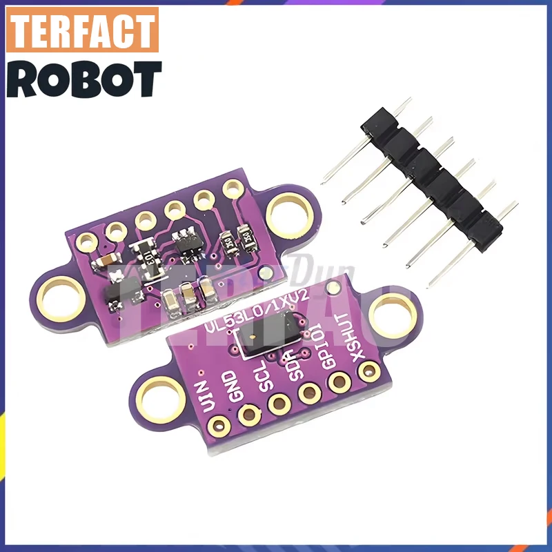10PCS VL53L0X Laser Ranging Sensor 940nm ToF Module, I2C Anti-Sunlight for Robot Obstacle Avoidance, Industrial Automation