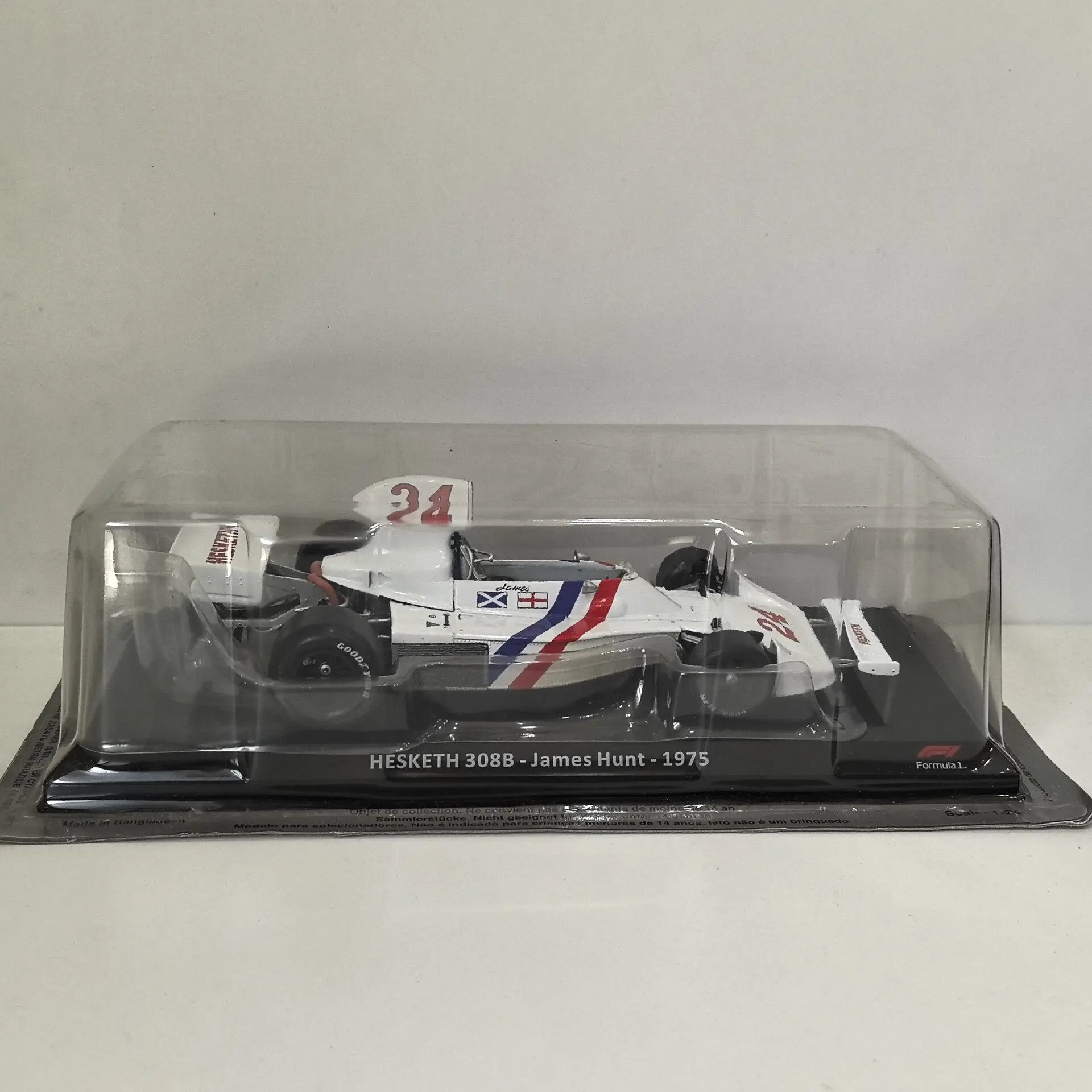 

Модель IXO 1/24 HESKETH 308B из литого металла # Модель гоночного автомобиля Formula Ford G6 1975 года из сплава, 24 шт.