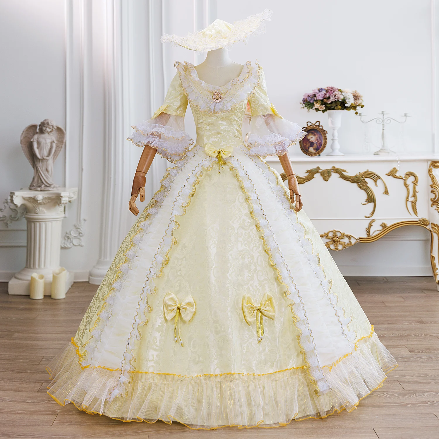 Robe de mariée géorgienne à lacets, robe de bal Marie Antoinette, robe de soirée victorienne pour adultes pour femmes