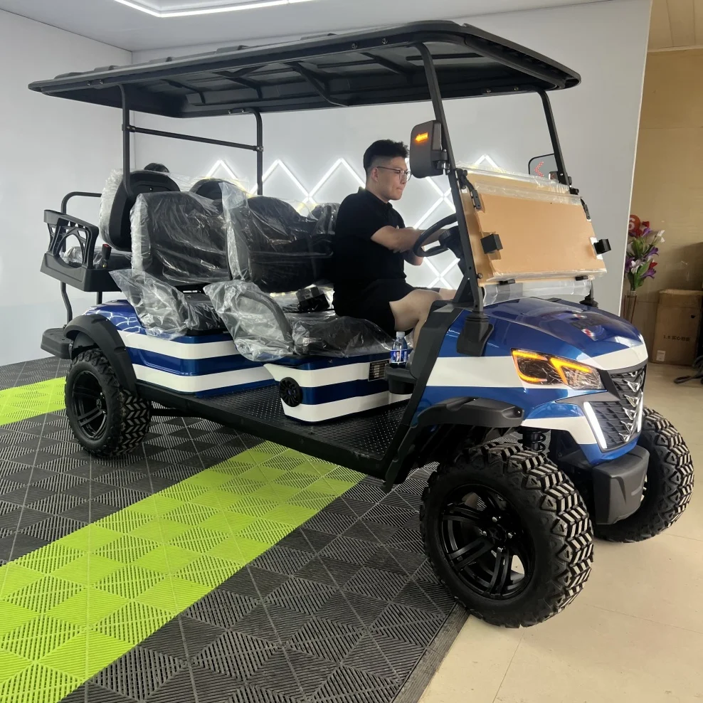 

Лучшая цена Роскошная электрическая тележка для гольфа с литиевым питанием и настраиваемыми вариантами цвета