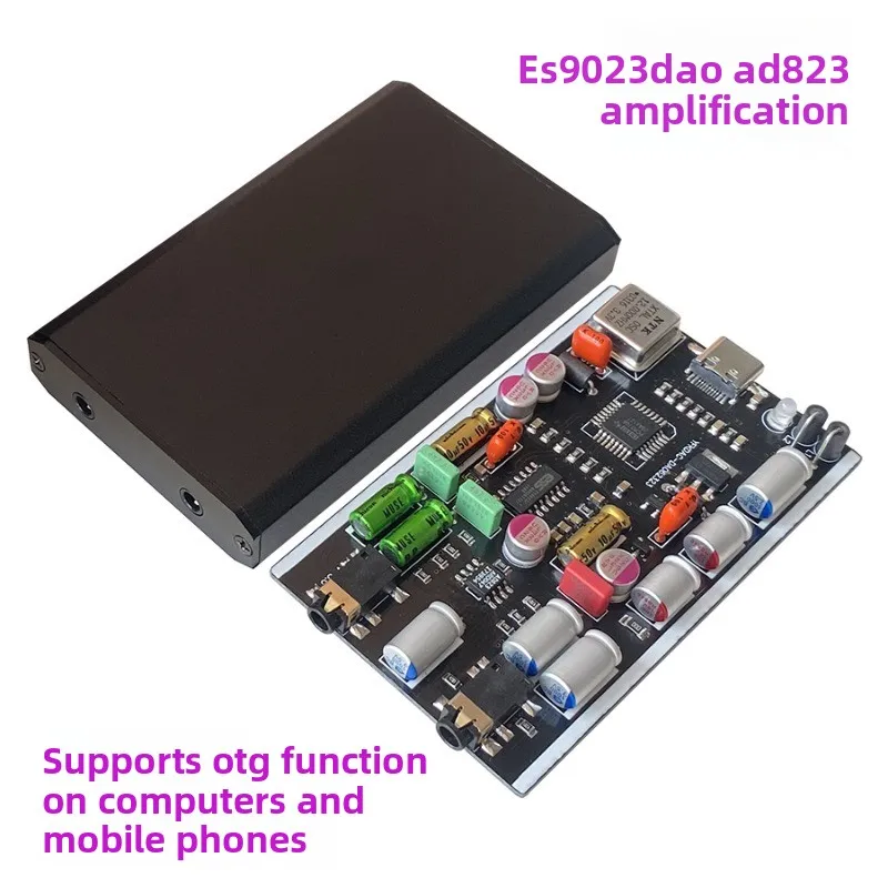 

ES9023DAC Computer USB Sound Card Decoder Audiophile Grade 823 Amplifier Headphone Amplifier Small Size Mobile Phone OTG