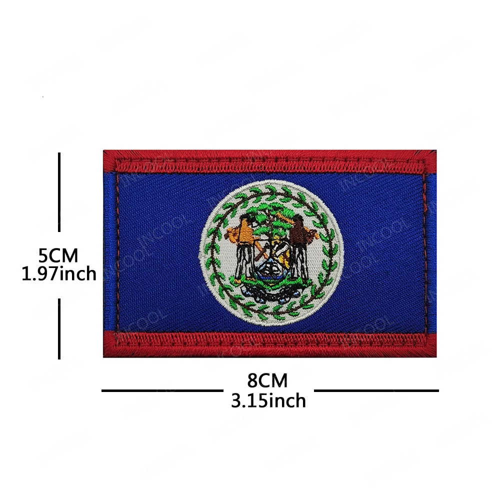 Embroidery America Flag Patches USA Canada Mexico Chile Brazil Colombia Puerto Rico Ecuador Peru Flags Armband Shoulder Badges