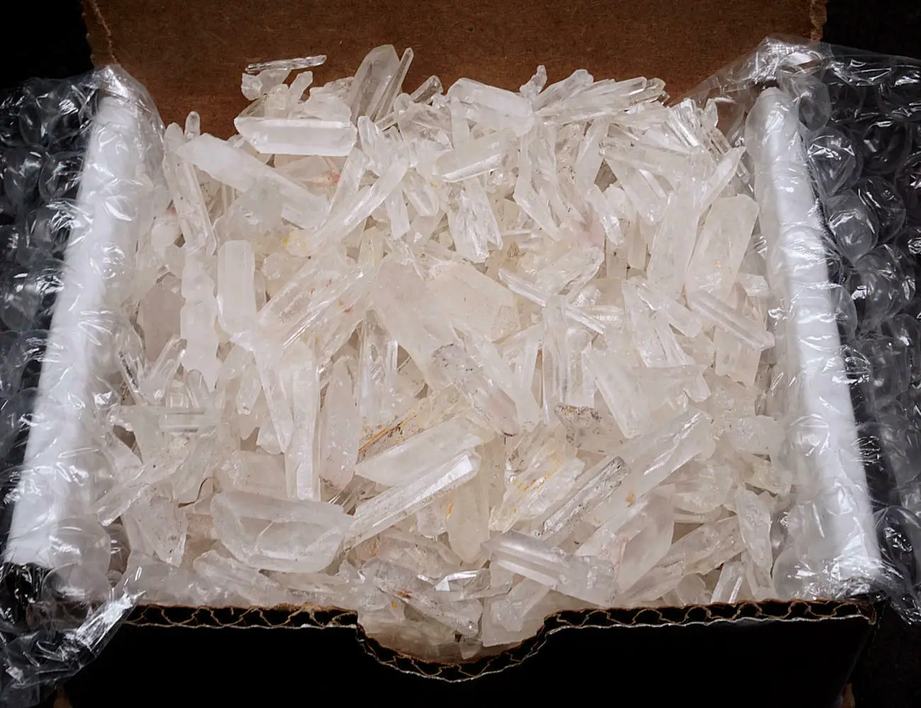 Quartz Crystal Collection 1/2 LB Natural Clear Points EXTRA SMALL Seed Crystals