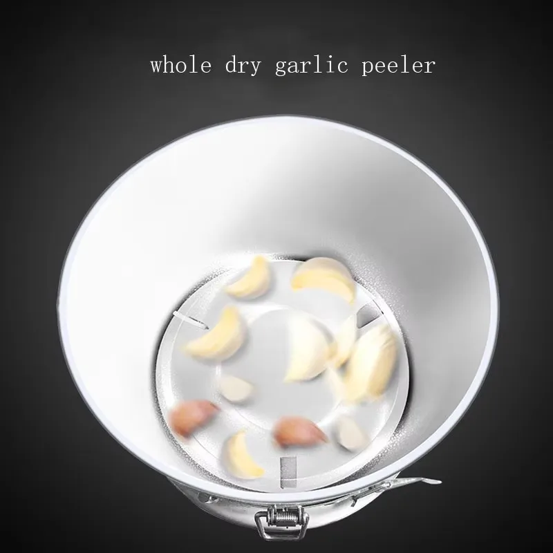 Éplucheur d'ail électrique 110/220V, Machine commerciale à éplucher les grains en acier inoxydable