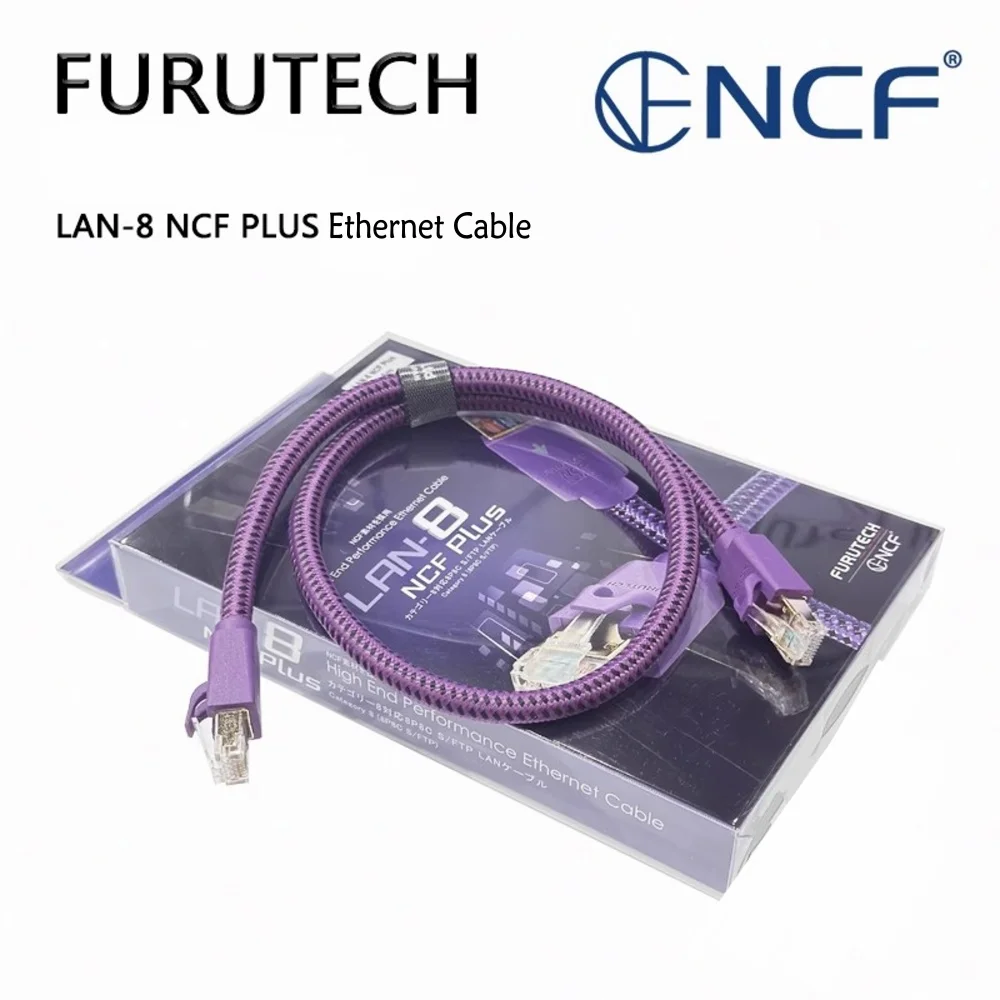 Furutech LAN-8 NCF Plus High End Audio Ethernet Cable RJ-45 Digital I2S Class 8 Line Original