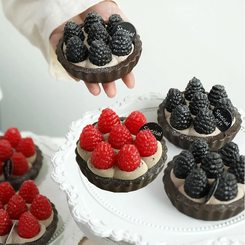 

sweets fake dessert food props wedding birthday festive party supplies strawberry artificial simulation Fruit tart cake model
