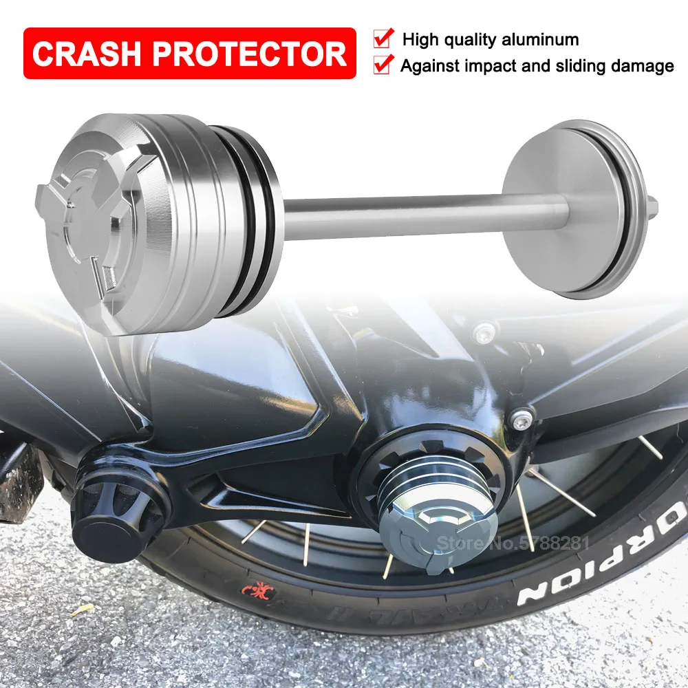 For BMW R1300GS 2024 R1200GS R1250GS ADV R9T Urban G/S R1200RS/RT/R Rear Wheel Fork Axle Cap Crash Protector Slider Spindle Hub